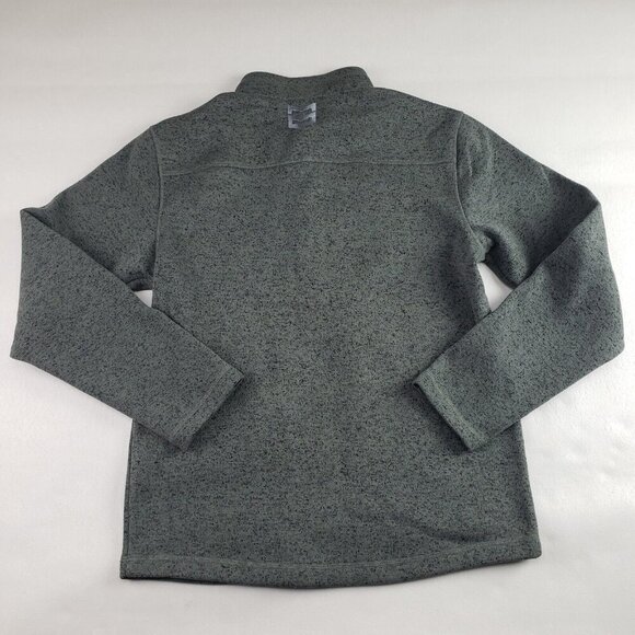 Mtn Ops Summit Fleece Jacket Mens Small Green 1/4 Zip Pullover Outdoor Winter - Picture 5 of 9